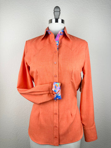 CR RanchWear Physical CR Sun Savvy Orange with Funky Floral- FINAL SALE