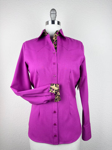 CR RanchWear Physical CR Sun Savvy Wild About Leopard Raspberry