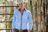 CR RanchWear Physical CR Tradition Blue and White Striped Delight