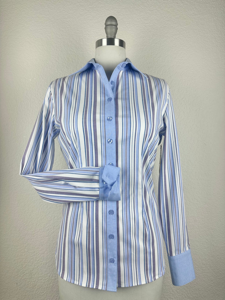 CR RanchWear Physical CR Tradition Dusty Lilac and Periwinkle Stripe