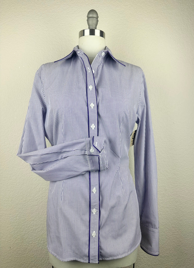 CR RanchWear Physical CR Tradition Purple and White Stripes- FINAL SALE