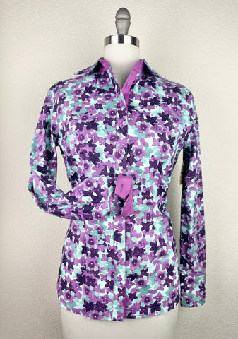 CR RanchWear Physical CR Tradition Purple Watercolor Floral- FINAL SALE