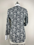 CR RanchWear Physical CR Western Pro Black and White Floral with White Contrast- FINAL SALE