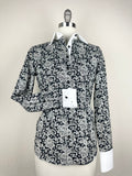CR RanchWear Physical CR Western Pro Black and White Floral with White Contrast- FINAL SALE