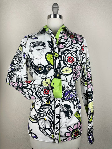 CR RanchWear Physical CR Western Pro Black and White Frida - FINAL SALE