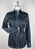 CR RanchWear Physical CR Western Pro Black Stretch Denim with Black and White Gingham