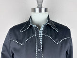 CR RanchWear Physical CR Western Pro Black Stretch Denim with Black and White Gingham