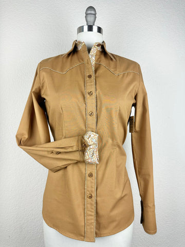 CR RanchWear Physical CR Western Pro Bronze Premium Cotton With Sparkling Bronze Piping- FINAL SALE