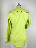 CR RanchWear Physical CR Western Pro Chartreuse Premium Cotton with Triangle Contrast- FINAL SALE