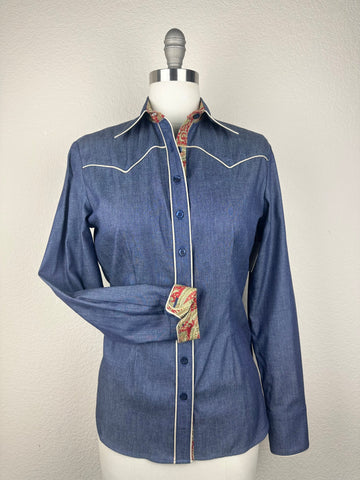CR RanchWear Physical CR Western Pro Dark Denim with Contrast- FINAL SALE