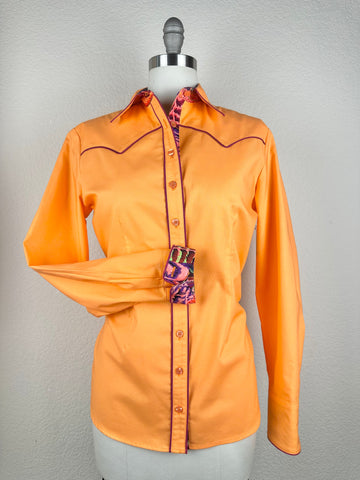 CR RanchWear Physical CR Western Pro Dreamsicle Orange with Feather Contrast- FINAL SALE