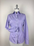 CR RanchWear Physical CR Western Pro Light Purple Italian Cotton with Sparkling White Piping- FINAL SALE