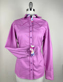 CR RanchWear Physical CR Western Pro Mauve Premium Cotton with Triangle Contrast- FINAL SALE