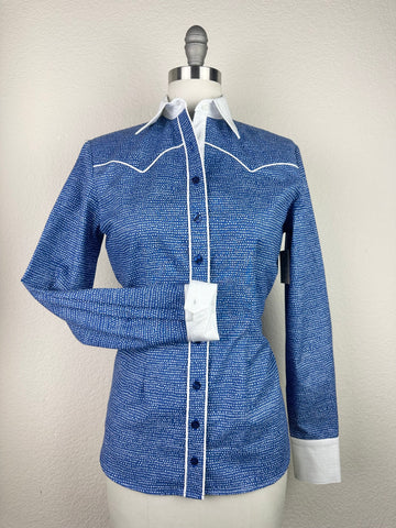 CR RanchWear Physical CR Western Pro Navy with White Dots-FINAL SALE