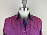 CR RanchWear Physical CR Western Pro Pink and Navy Diagonal Italian Cotton