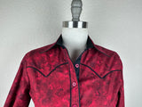 CR RanchWear Physical CR Western Pro Red Floral with Black - FINAL SALE