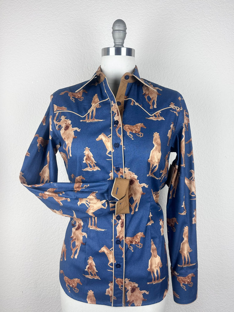 CR RanchWear Physical CR Western Pro Ride the Range Denim Blue- FINAL SALE