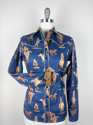 CR RanchWear Physical CR Western Pro Ride the Range Denim Blue- FINAL SALE