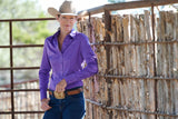 CR RanchWear Physical CR Western Pro Vibrant Violet Stretch Cotton Sateen