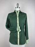 CR RanchWear Physical CR x EM CR Sun Savvy Forest with Sage Contrast, Whiskey Piping- FINAL SALE