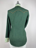 CR RanchWear Physical CR x EM CR Sun Savvy Forest with Sage Contrast, Whiskey Piping- FINAL SALE