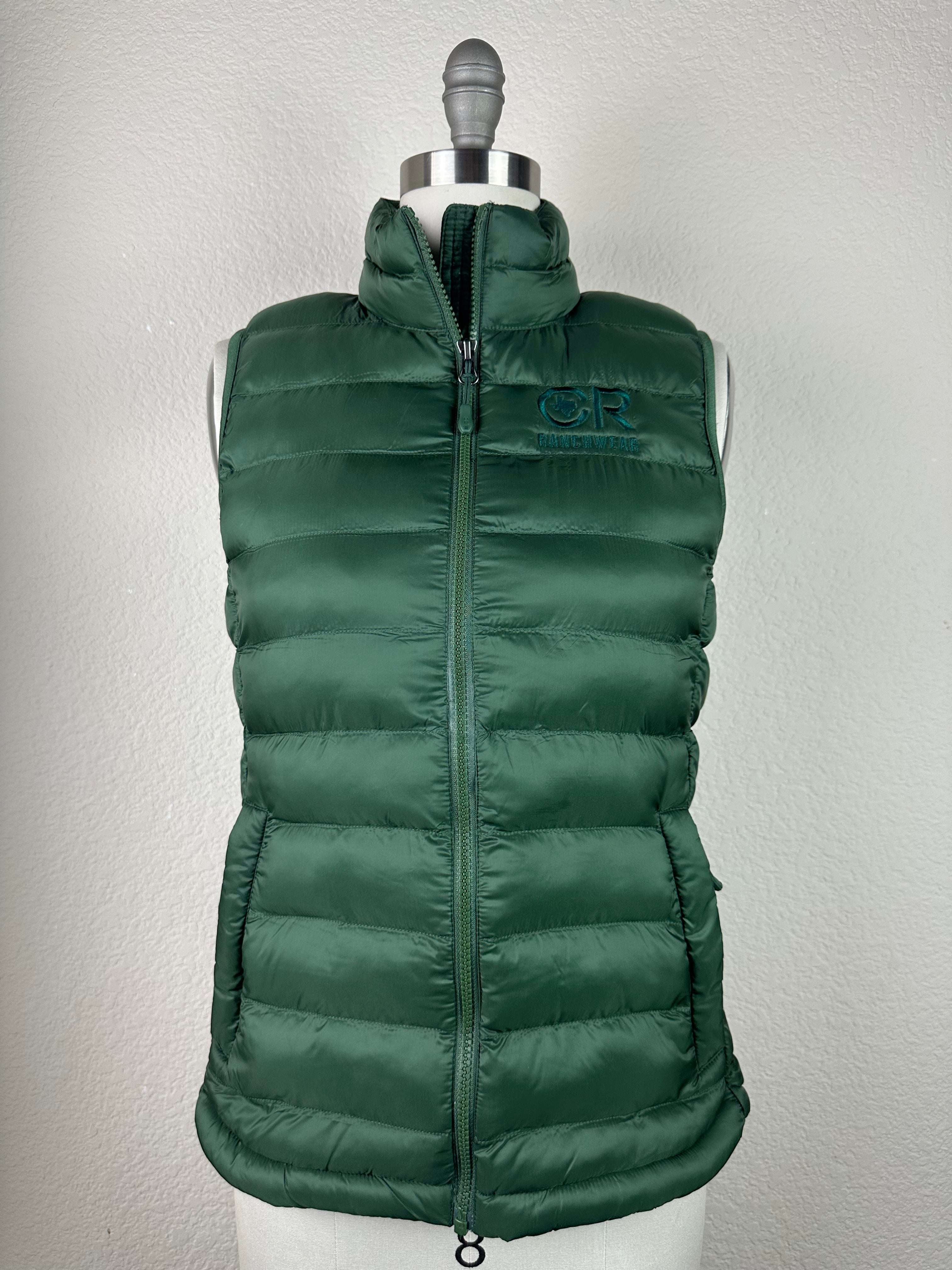Women's CR Pine Green Vest L Women's CR Pine Green Vest L