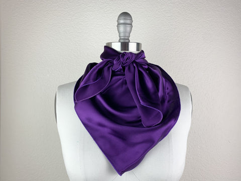 CR RanchWear CR Purple Silk Scarf