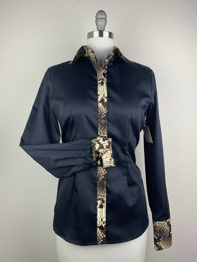 CR RanchWear CR Tradition Black Cotton Sateen with Snake