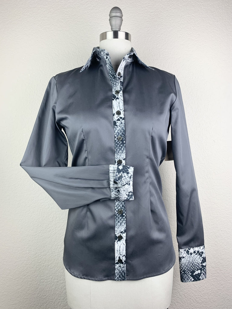 CR RanchWear CR Tradition Gray Cotton Sateen with Snake