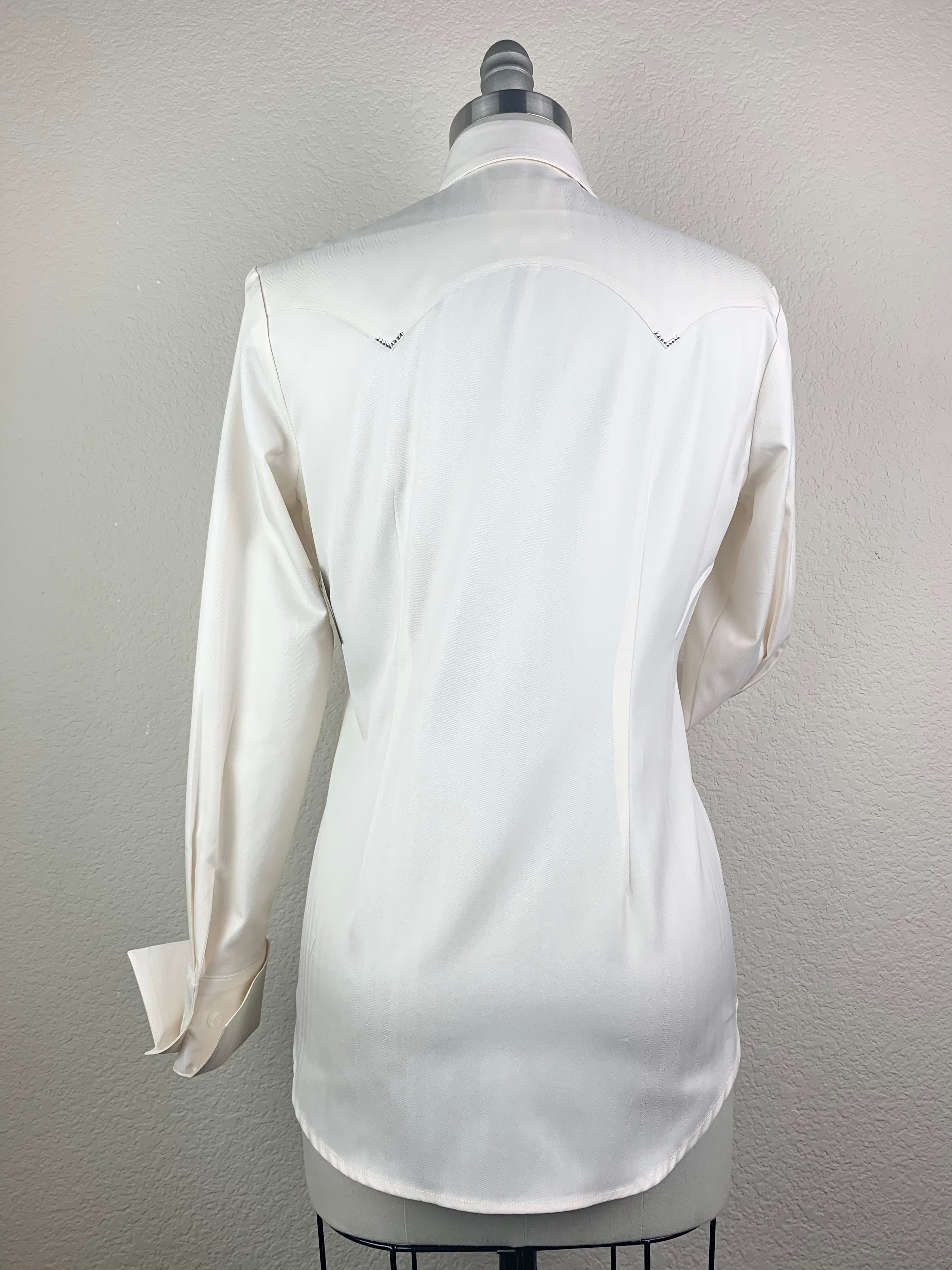 Herringbone Half Zip Cream