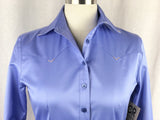 CR RanchWear Physical CR Classic Periwinkle Cotton Sateen Western Shirt
