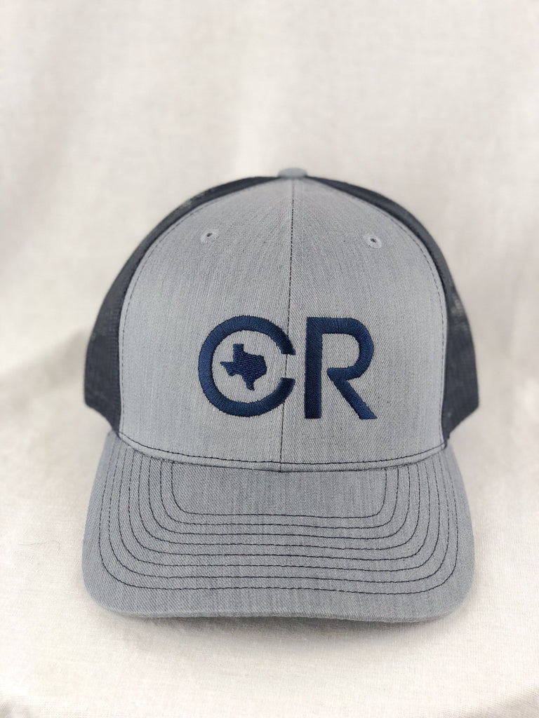 CR RanchWear Physical CR Gray and Navy Mesh Hat