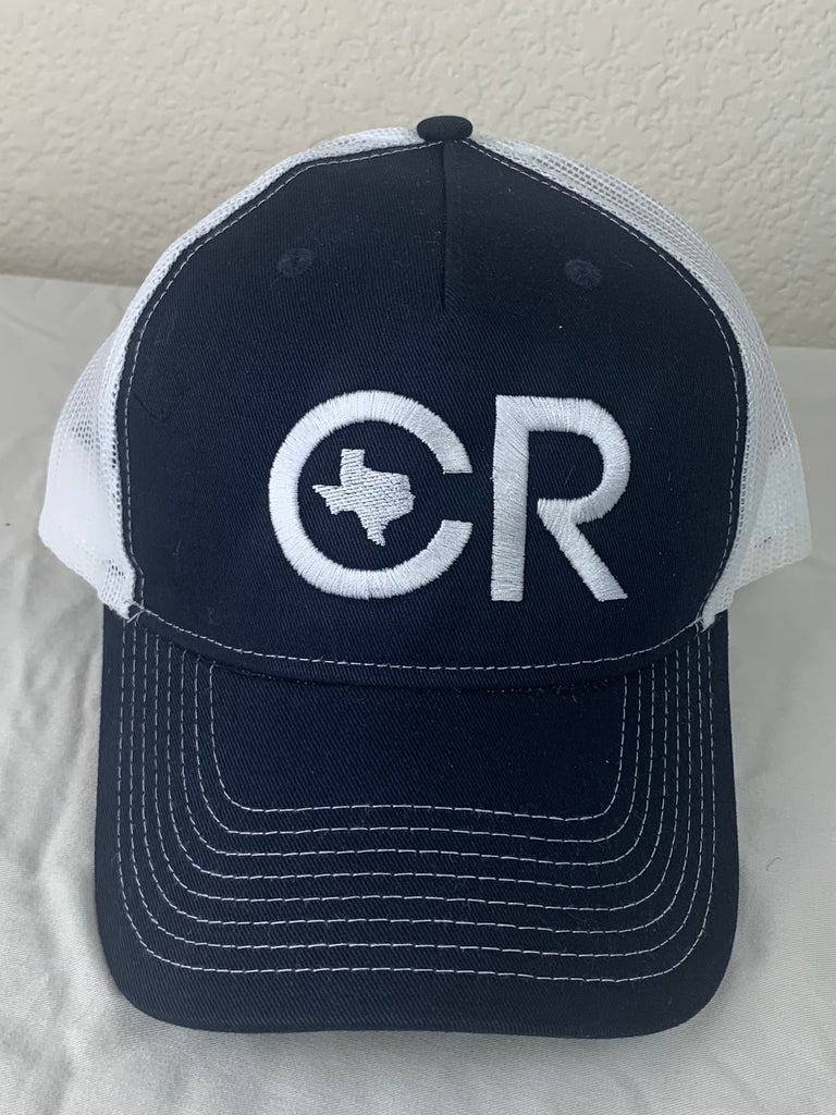 CR RanchWear Physical CR Navy and White Mesh Hat