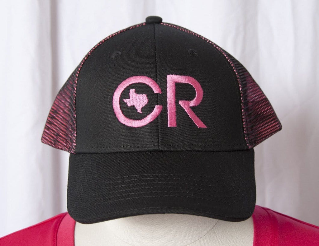 CR RanchWear Physical CR Ranchwear Black with Pink Mesh Snap Back Hat