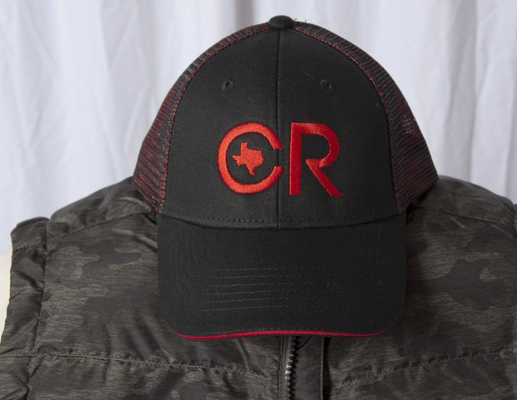 Buy CR Ranchwear Black with Red Mesh Snap Back Hat at CR RanchWear for ...