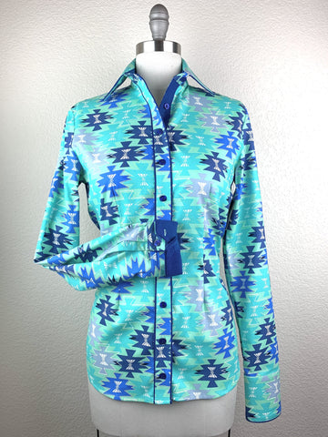 CR RanchWear Physical CR Tradition Blue and Mint Navajo