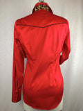CR RanchWear Physical CR Tradition Bright Red Cotton Sateen with Cheetah