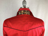 CR RanchWear Physical CR Tradition Bright Red Cotton Sateen with Cheetah