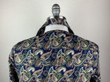 CR RanchWear Physical CR Tradition Navy and Green Paisley Italian Cotton