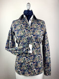 CR RanchWear Physical CR Tradition Navy and Green Paisley Italian Cotton