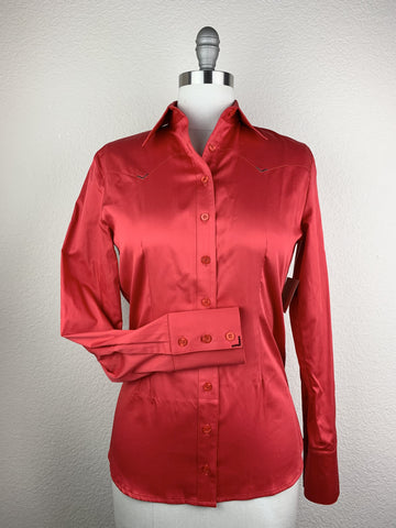 CR RanchWear Physical CR Western Pro Bright Red Stretch Cotton Sateen