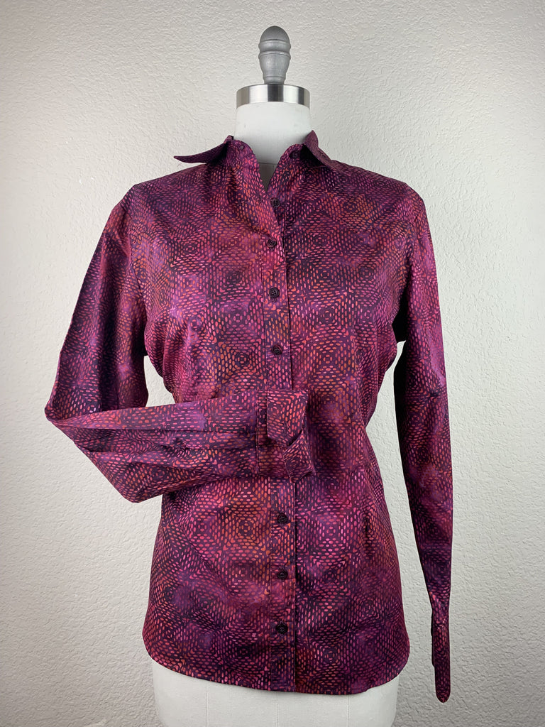 CR RanchWear Physical CR Western Pro Pink and Purple Square Batik