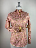 CR RanchWear Physical CR Western Pro Pink with Gold Floral- FINAL SALE