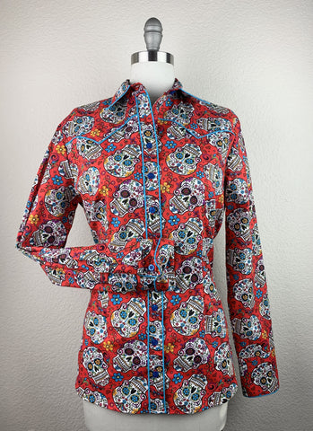 CR RanchWear Physical CR Western Pro Red Sugar Skulls