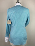 CR RanchWear Physical CR Western Pro Turquoise and White Italian Cotton- FINAL SALE