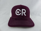 CR RanchWear Physical Maroon and White CR Hat