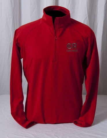 CR RanchWear Physical Men's Red 1/2 Zip Pullover
