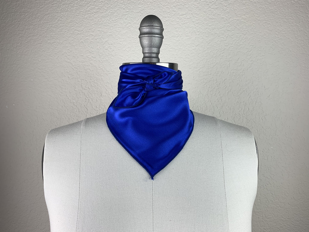 Heads or Tails Large Square Silk Scarf - Navy - Ruffords Country Store